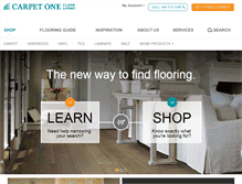 Tablet Screenshot of carpetonementor.com